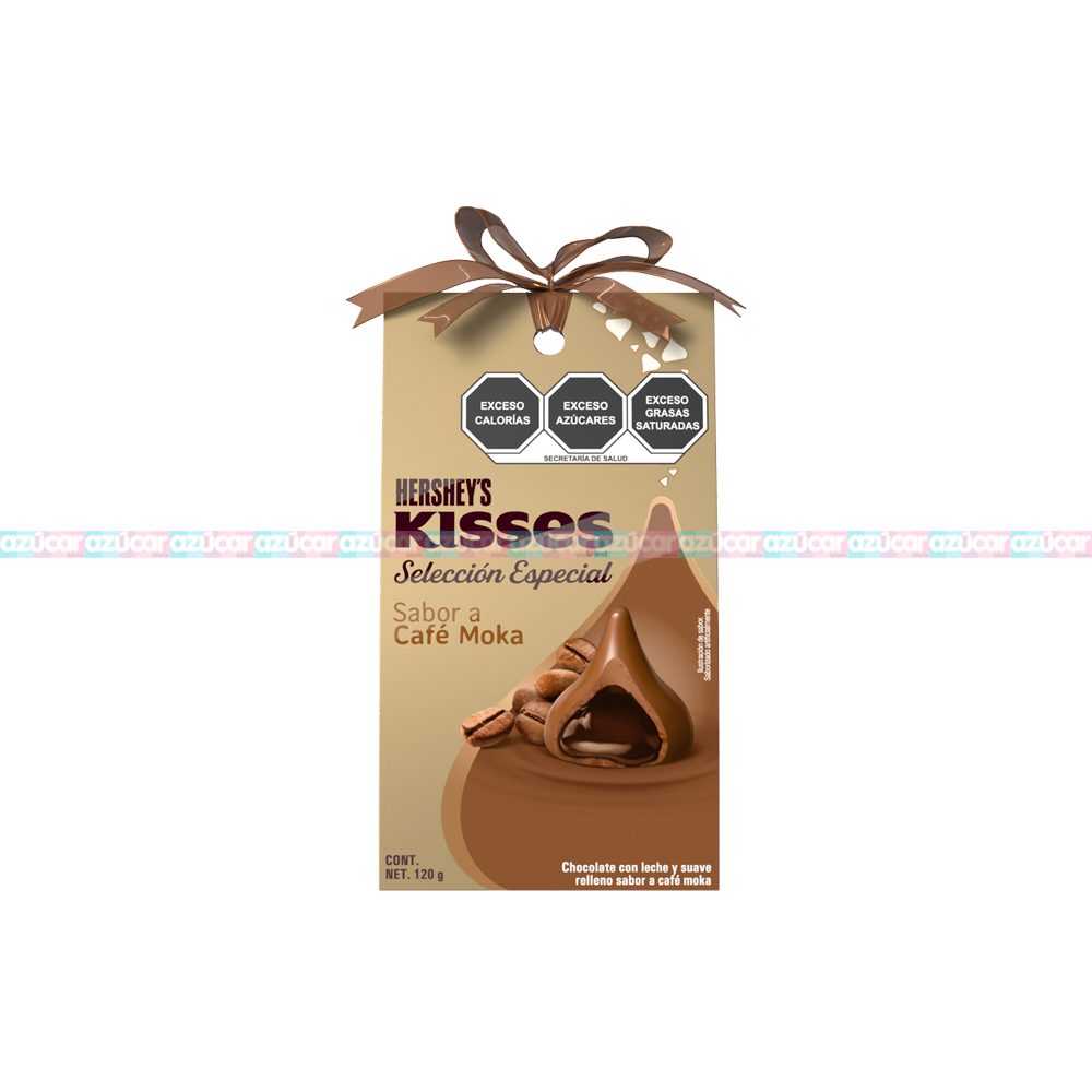 KISSES SEL ESP CAFE MOKA 6/120 GRS